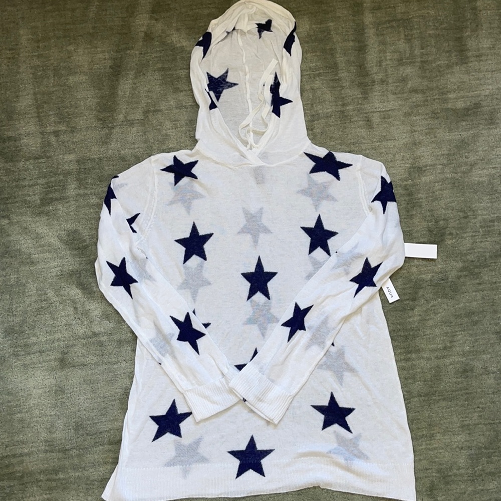 Aqua Hooded Sweater